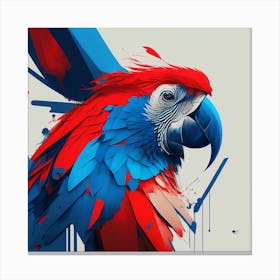 Abstract Parrot Canvas Print