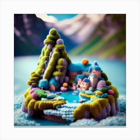 Knitted Island Canvas Print
