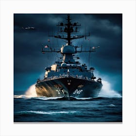 Russian Battleship Canvas Print