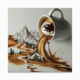 Coffee Art Canvas Print