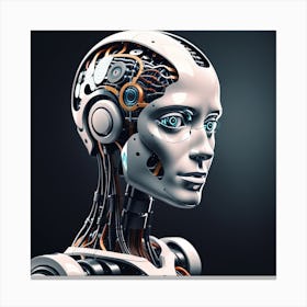 Robot Head 23 Canvas Print