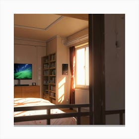 Bedroom - Bedroom - Painting Canvas Print