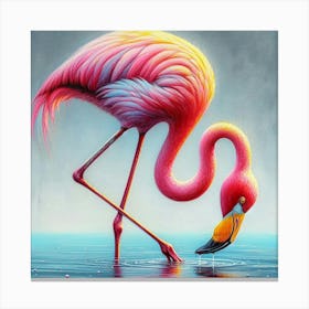 Pink Flamingo Canvas Print