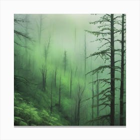 Misty Forest 5 Canvas Print