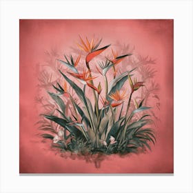 Bird Of Paradise Plant, Wall Art Print Canvas Print