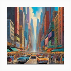 New York City City art print 1 Canvas Print