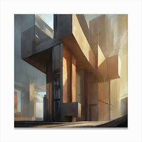 Futuristic Building Canvas Print