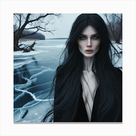 Iced Woman Canvas Print