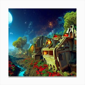 City In The Sky Canvas Print