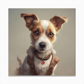 Cute Dog Nursery Art Print (2) Canvas Print
