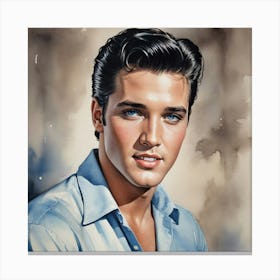 Golden Voice, Eternal Look Elvis Presley Canvas Print