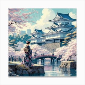 Cherry Blossoms In Japan 1 Canvas Print
