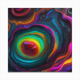 Abstract Painting waves of wonder Canvas Print