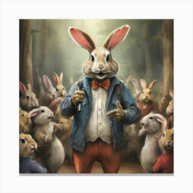 Rabbits 1 Canvas Print