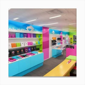 Ipad Store Interior Canvas Print