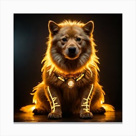 Holy Glowing Beast Master Pet 3 Canvas Print