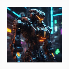 Futuristic Robot 66 Canvas Print