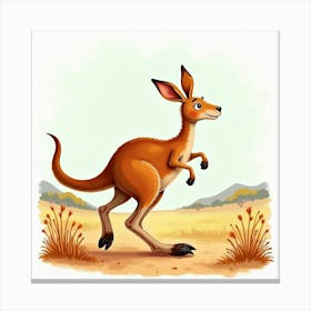 Kangaroo Canvas Print