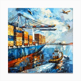 Container Ship Canvas Print