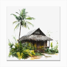 Hut In The Jungle Toile