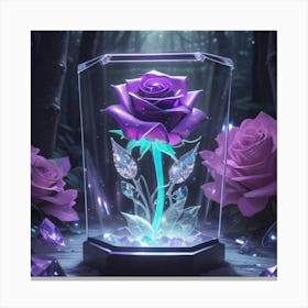 Purple Rose Canvas Print