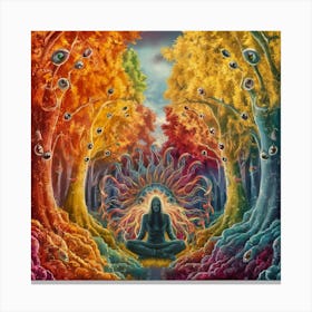 A Mesmerizing Psychedelic Illustration Of An Autum 28xhk7jgtg Lrk2upn2loq O3o23mestc2s9vwx8ahxww Canvas Print