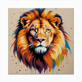 Lion Painting 1 Canvas Print