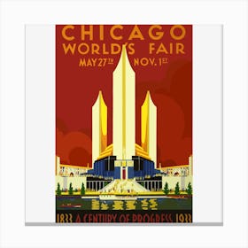 Chicago World'S Fair Canvas Print