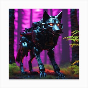 Robot Wolf Canvas Print