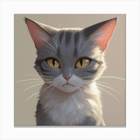 Cat Portrait Canvas Print