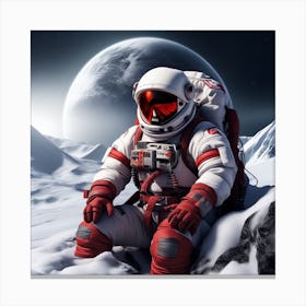 Astronaut In Space 11 Canvas Print