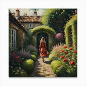 Into the garden Canvas Print