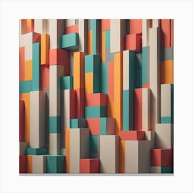 Abstract Geometric Wall Canvas Print