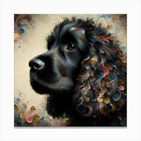 Black Cocker Spanielt Canvas Print