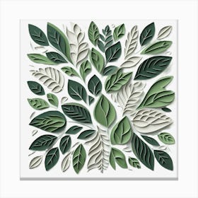 Green Leaves Canvas Print