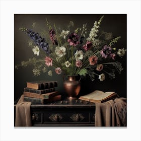 Golden Age Floral Still-life 2.0 2 Canvas Print