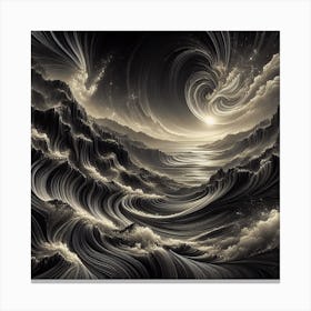 Waves In The Sky Canvas Print