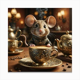 Mouse In A Cup Stampe su tela