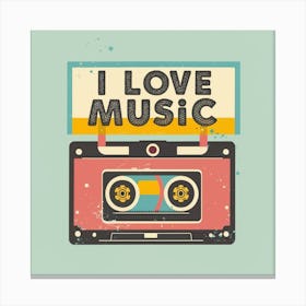 I Love Music 1 Canvas Print