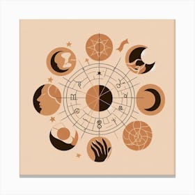 astrology minimalist 3 Canvas Print