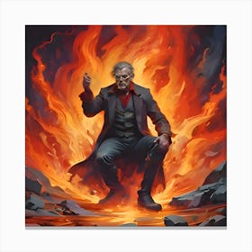 Lost gamble with the devil 2 Canvas Print