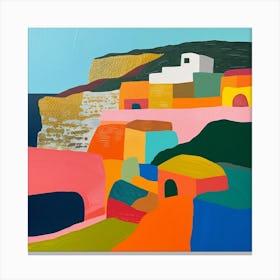 Abstract Travel Collection Malta 3 Canvas Print