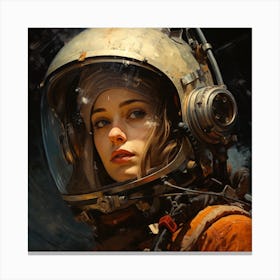 Space Girl 6 Canvas Print