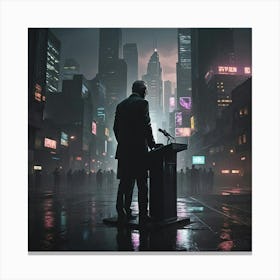 Dark City Canvas Print