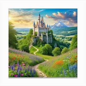 Cinderella Castle 11 Canvas Print