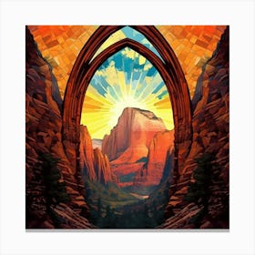 Sunrise Over Zion 1 Canvas Print