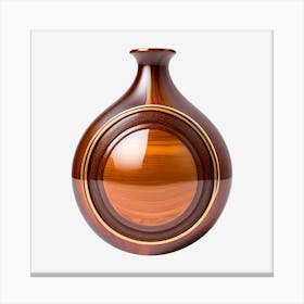 wooden alcohol flask Canvas Print