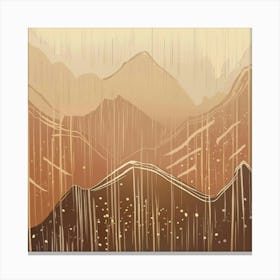 Colinas Beige Degrade Canvas Print