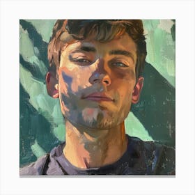 Portrait Of A Young Man 12 Canvas Print