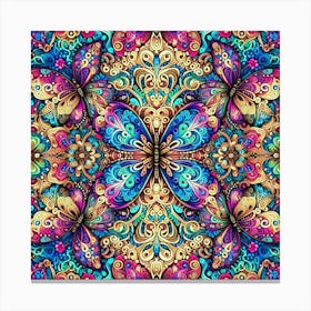 Psychedelic Seamless Pattern Canvas Print